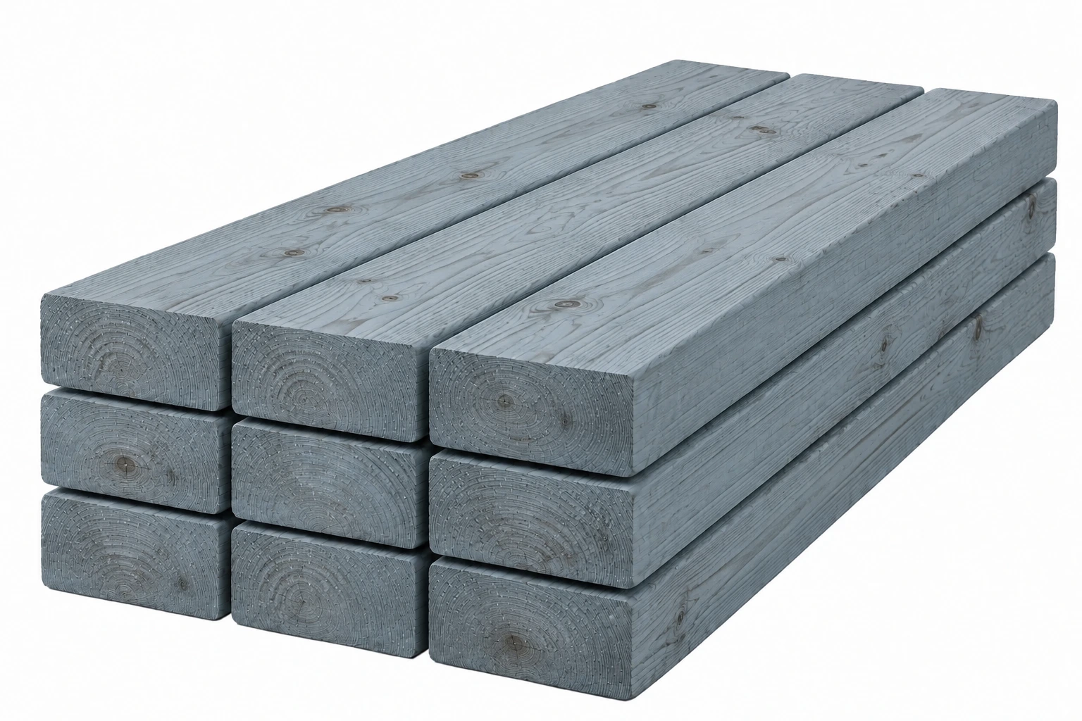 RezWood™ 3300 treated lumber bunk visualization with visible grain and knots