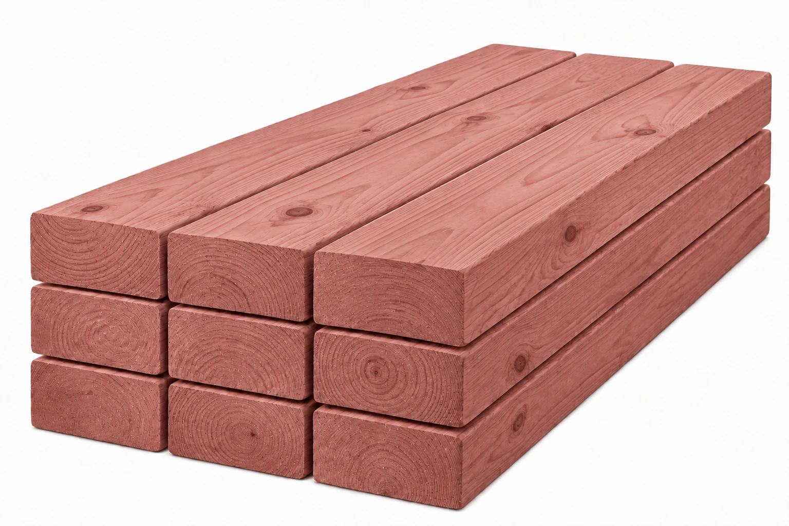 RezWood™ 4400 treated lumber bunk visualization with visible grain and knots